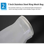 Buy now Nylon Mesh Filter Socks 7 Inch Ring 150 Micron 16 Inch Long NMO Aquarium Filter Bags -1Pack (150 Micron 7" x 16") at indiglob india