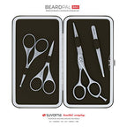 Buy now Suvorna Premium Beard & Mustache Set with Beard scissors for men - Facial Hair/Nose/Eyebrow Scissors - Slant Tweezers (4 Pcs Green) at indiglob india