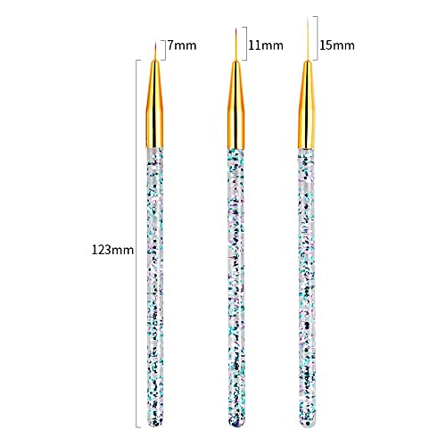 Buy now Artdone 31pcs Nail Art Brushes, Nail Art Tool Set, Dotting Tools, Dust Brush,Striping Brushes for Long Lines, Drawing Pen For Gel Polish Design supply at indiglob india