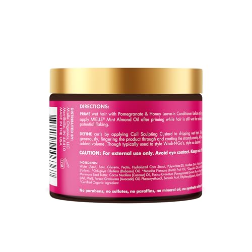 Buy now Mielle Organics Pomegranate & Honey Curl Cream - Coil & Curl Defining Hair Cream for Type 4 Hair - Hydrates, Controls Frizz, Conditions & Adds Shine (12 Fl Oz) at indiglob india