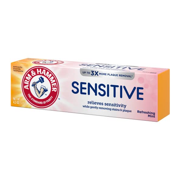 Buy now ARM & HAMMER Sensitive Teeth & Gums Toothpaste 4.5 oz (Pack of 2) at indiglob india