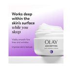 Buy now Olay Age Defying Anti-Wrinkle Replenishing Night Face Cream, 2.0 Ounce, 3 Count at indiglob india