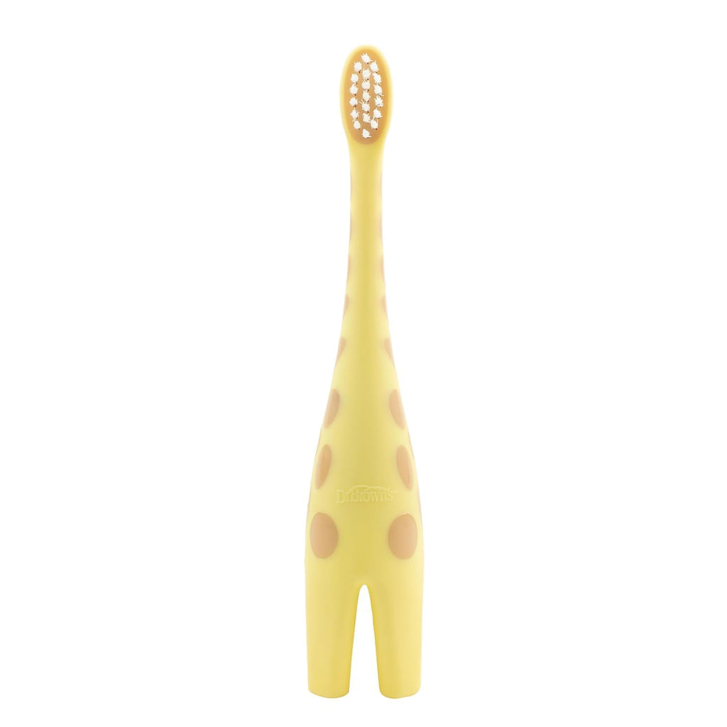 Buy now Dr. Brown's Infant-to-Toddler Toothbrush, Giraffe & Strawberry Toothpaste Set at indiglob india