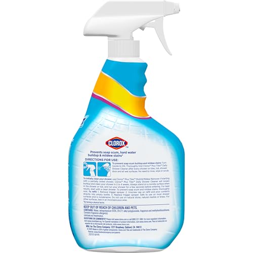 Buy now Clorox Plus Tilex Daily Shower Cleaner, 32 Fluid Ounce Spray Bottle, Pack of 3 at indiglob india