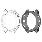 Buy now RuenTech Case Cover Compatible with Garmin Fenix 6X/6X Pro/Fenix 6X Sapphire Case Protector TPU Protective Case Frame for Fenix 6X Smart Watch (Black&Transparent) at indiglob india