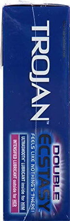 Buy now Trojan Ecstasy Heat Latex Lubricated Ribbed Condoms for Men with Warming Lubricant for a Heightened Experience, Helps Reduce Risk of Pregnancy and Sexually Transmitted Infections (STIs), 10 Count at indiglob india
