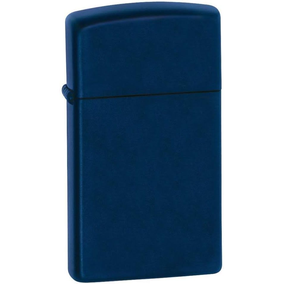 Buy now Zippo 218 Classic Black Matte Pocket Lighter Navy Blue Slim at indiglob india