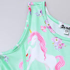 Buy now Matching Girl & Doll Dresses Floral Summer Clothes for Big Girls Kids Green at indiglob india