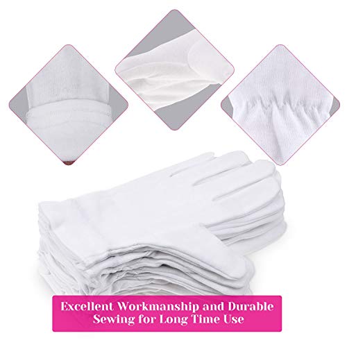 Buy now 100 Percent Cotton Gloves for Dry Hands Eczema, Selizo 10 Pairs White Cotton Gloves for Women Dry Hands Moisturizing Cosmetic Sensitive Irritated Skin Spa at indiglob india