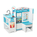 Buy now Melissa & Doug Wooden Get Well Doctor Activity Center - Waiting Room, Exam Room, Check-In Area - FSC Certified at indiglob india