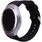 Buy now ECSEM Large Silicone Replacement Wristbands Compatible with Samsung Gear S2 SM-R720 SM-R730 Smartwatch - Gear S2 Band/Strap - Black at indiglob india