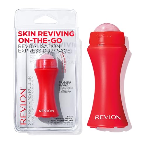 Buy now Revlon Skin Reviving Roller with Rose Quartz for All-Day Facial Reviving & Brightening, Compact & Reusable, Gentle on Skin, 1 count at indiglob india