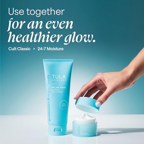 Buy now TULA Skin Care Cult Classic Purifying Face Cleanser - Supersize, Gentle and Effective Face Wash, Makeup Remover, Nourishing and Hydrating, 6.7 oz. at indiglob india