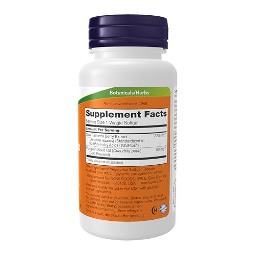 Buy now NOW Supplements, Saw Palmetto Extract 320 mg with Pumpkin Seed Oil, Men's Health*, 90 Veg Softgels at indiglob india