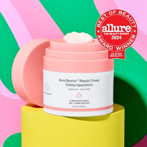 Buy now Drunk Elephant Bora Barrier Repair Cream - 50 ml/1.69 fl oz - Ultra-Rich Moisturizer - Clean Clinical Skincare - Cruelty-Free - Dermatologist-Tested - Free of Essential Oils, Silicones, and Fragrance at indiglob india