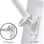 Buy now 6 FT Flag Pole Kit,Stainless Steel Heavy Duty Flagpole and White Flagpole Mounting Bracket Rustproof for Outdoor Garden Roof Walls Yard Truck at indiglob india
