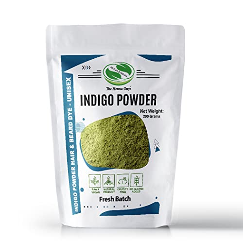 Buy now 200 Grams INDIGO POWDER For Hair Dye/Color - The Henna Guys at indiglob india