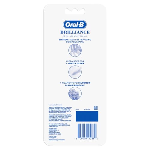 Buy now Oral-B 3D White Brilliance toothbrushes, 4 Count Toothbrush Extra Soft, Tough on Plaque, Gentle on Gums, whitening Tooth Brush at indiglob india