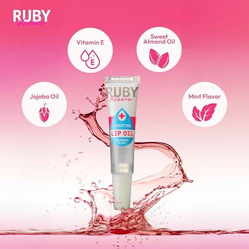 Buy now Ruby Kisses Hydrating Lip Oil Clear RLO01 (6 PACK) at indiglob india