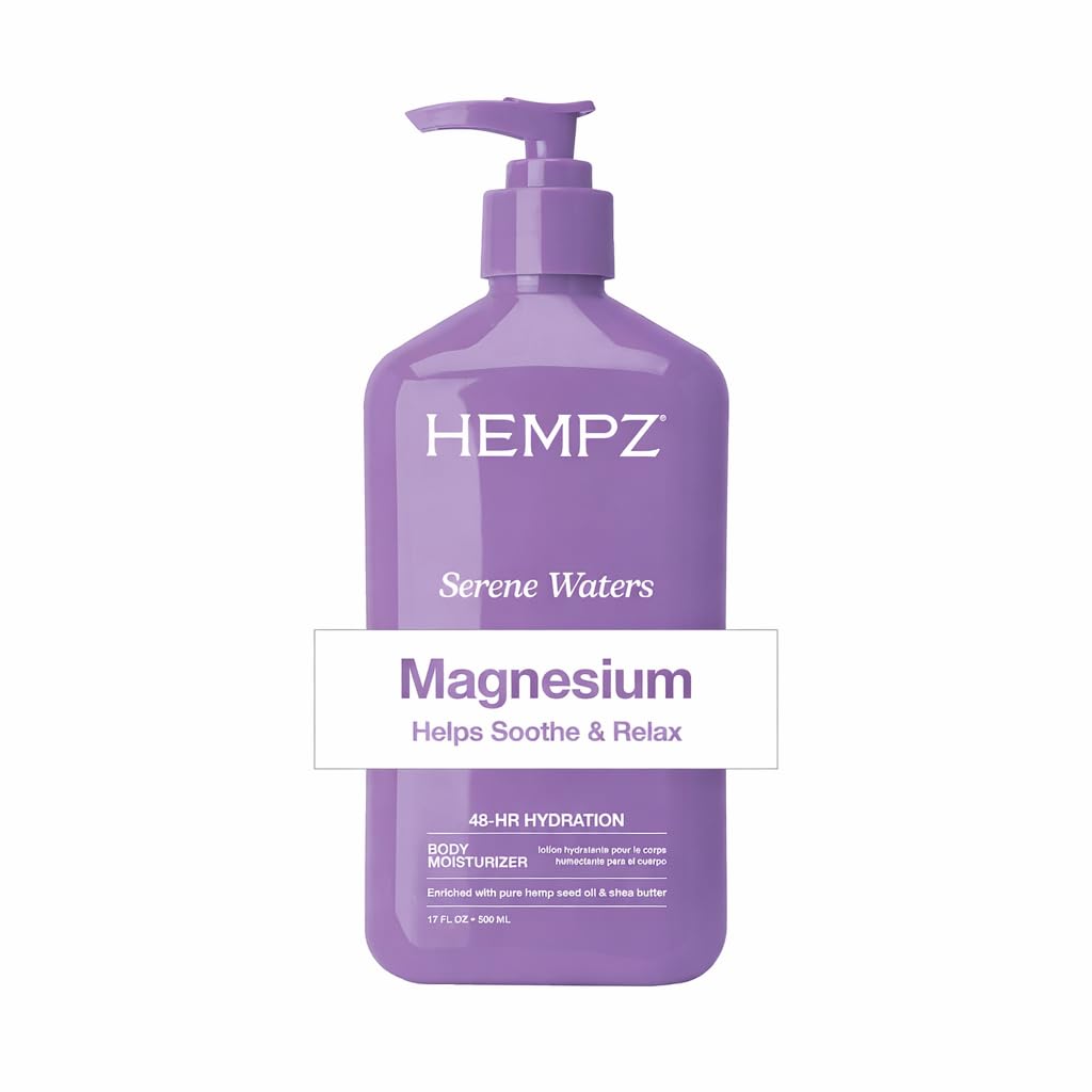 Hempz Magnesium Body Spray, Serene Waters, 3.4 fl.oz. | Soothing and Hydrating Moisturizer Mist with Arnica