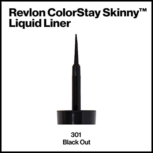Buy now Revlon Skinny Liquid Eyeliner, ColorStay Eye Makeup, Waterproof, Smudge-proof, Longwearing with Ultra-Fine Tip, Black Out, 0.08 oz at indiglob india