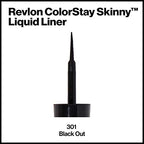 Buy now Revlon Skinny Liquid Eyeliner, ColorStay Eye Makeup, Waterproof, Smudge-proof, Longwearing with Ultra-Fine Tip, Black Out, 0.08 oz at indiglob india