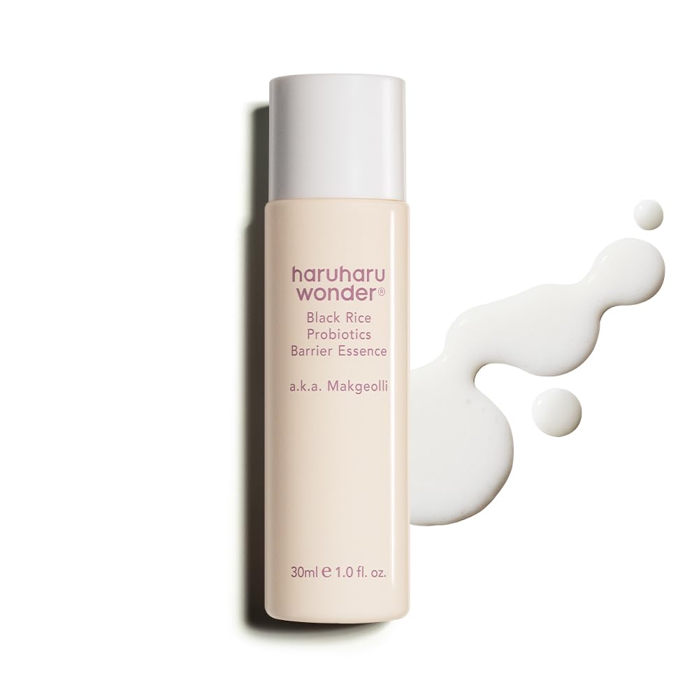 haruharu Black Rice Probiotics Barrier Essence, 4.05 fl.oz, Vegan | Milky Toner, Deep Hydration, Glass Skin, Non-Comedogenic, Lightweight, Skin Barrier, Ceramide & Panthenol, Korean Skin care