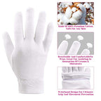 Buy now 100 Percent Cotton Gloves for Dry Hands Eczema, Selizo 10 Pairs White Cotton Gloves for Women Dry Hands Moisturizing Cosmetic Sensitive Irritated Skin Spa at indiglob india