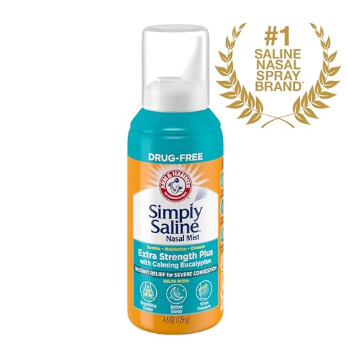 Buy now ARM & Hammer Simply Saline Extra Strength Plus Eucalyptus Nasal Mist for Severe Congestion, 4.6 oz at indiglob india