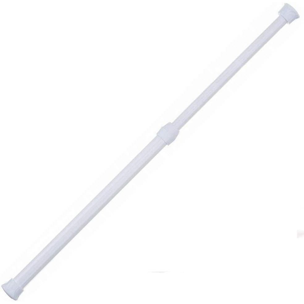 Buy now Tension Rods, 4 Pack 15.7-28 Inches Adjustable Spring Steel Cupboard Bars Tension Curtain Rod Shower Rod Extendable Width 36-63 inch White01 at indiglob india