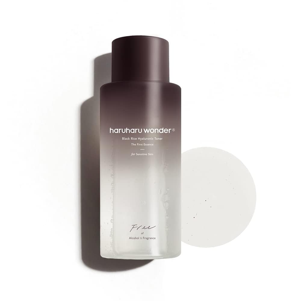 haruharu Black Rice Hyaluronic Toner for Sensitive Skin, 10.1 fl.oz, Vegan | Toner for Face, Alcohol Free, Fragrance Free, Glass Skin, Deep Hydration, Balancing, Soothing, Cruelty-Free, Korean Skin care