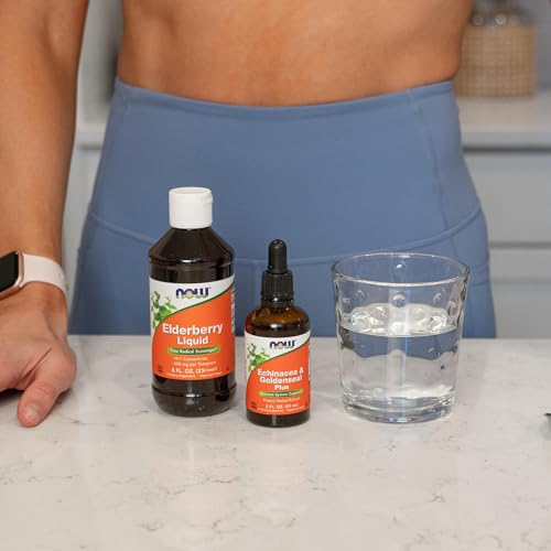 Buy now NOW Foods Supplements, Elderberry Liquid 500 mg, 10:1 Concentrate, Free Radical Scavenger*, 8-Ounce at indiglob india
