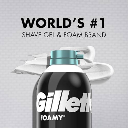 Buy now Gillette Foamy Shaving Cream, Sensitive Skin, 11 Ounce (Pack of 12) at indiglob india