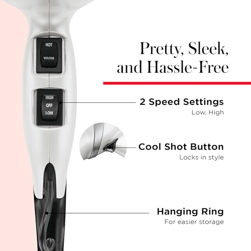 Buy now REVLON Infrared Hair Dryer with Diffuser & Concentrator - Ionic Ceramic Blow Dryer for Frizz Control, Shine, Soft Hair & Moisture Protection - 1875W Professional Salon-Quality (White) at indiglob india