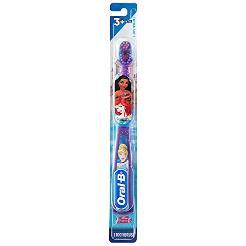 Buy now Oral-B Princess Toothbrush for Little Girls, Children 3+, Extra Soft, Cinderella Characters - 1 Count at indiglob india