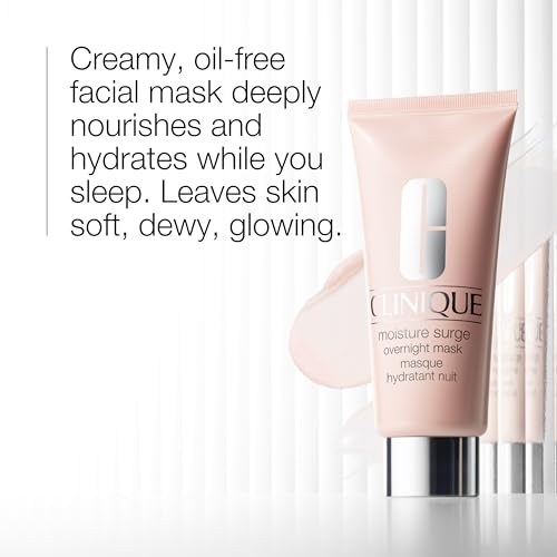 Buy now Clinique Moisture Surge Oil Free Overnight Face Mask With Aloe Vera For All Skin Types | Hydrating + Plumping, 3.4 Fl Oz at indiglob india
