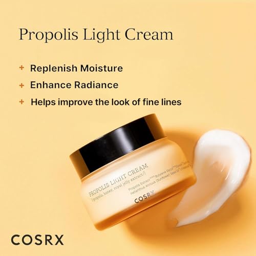 Buy now COSRX Full Fit Propolis Light Cream, 2.19 Fl.oz / 65ml, Propolis 64.5%, Hydrating Daily Day and Night Moisturiser, Korean Skin Care, Not Tested on Animals at indiglob india
