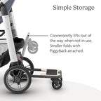 Buy now UPPAbaby Piggyback Ride-Along Board for Cruz Stroller Models 2015-2019 - Quick Attachment for Children to Stand + Stroll - 55 lbs. Weight Capacity,Black/Brown at indiglob india
