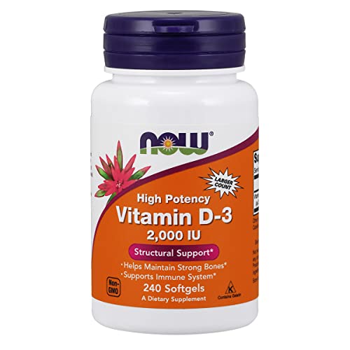 Buy now NOW Foods Vitamin D-3, Structural Support 2000 I.U, 480 Softgels at indiglob india