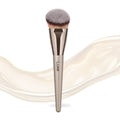 Luxe Master Blend Brush – Synthetic Makeup Brush for Blending Foundation, Cream & Powder Makeup – Soft Dense Bristles with Wooden Handle & Aluminum Ferrule
