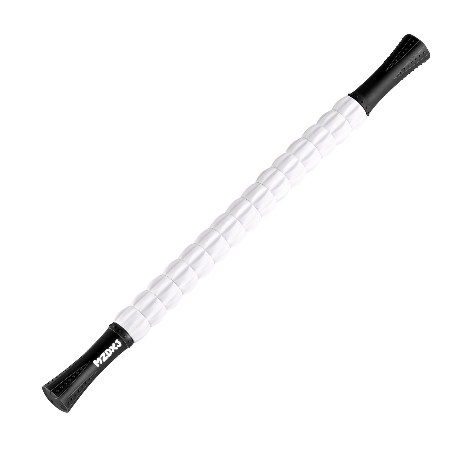 Buy now Muscle Roller Massage Roller Stick- Deep Tissue Fascia Blaster for Myofascial Pain Relief, Lymphatic Drainage & Body Sculpting, Handheld Physical Therapy & Recovery Tool (Black White-24 inch) at indiglob india
