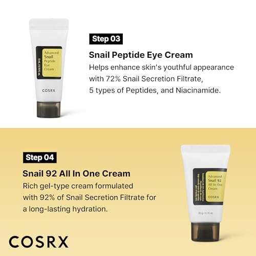 Buy now COSRX All About Snail Mucin Korean Skin Care Set, Mini Travel Essentials, Travel Size Gift Set with Snail Mucin Face Wash, Serum, Moisturizer & Eye Cream, Rejuvenating Kit at indiglob india