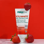Buy now NOW Foods Solutions, XyliwhiteÆ’?â€º Toothpaste Gel for Kids, Strawberry Splash Flavor, Kid Approved! 3-Ounce, packaging may vary at indiglob india