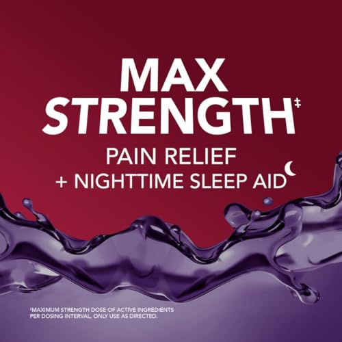 Buy now Vicks PainQuil Pain Relief Acetaminophen 1000mg Max Strength Adult Pain Reliever Liquid 12oz, Backache Headache Relief, 1 Nighttime Pain Reliever + Sleep Aid at indiglob india