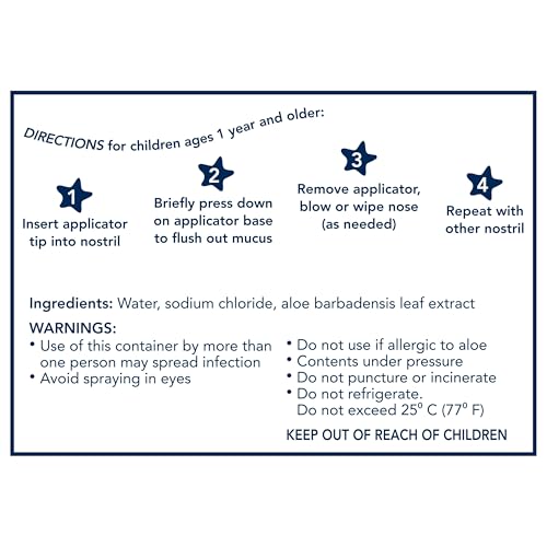Buy now Vicks Sinex, Children's Saline Nasal Spray, Drug Free Ultra Fine Mist with Hint of Aloe, Ages 1+, Fast Everyday Stuffy Nose Relief for Kids, Clear Mucus from a Cold or Allergy, 5 OZ x 2 at indiglob india