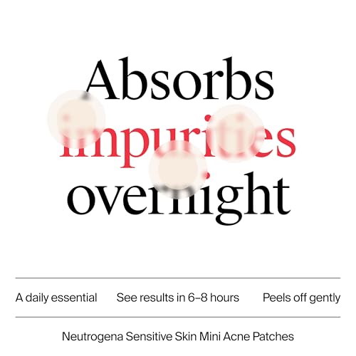 Buy now Neutrogena Mini Acne Patches for Sensitive Skin, Small Hydrocolloid Acne Spot Treatment Reduces the Look of Blemishes in 6-8 Hours, Gentle Non-Medicated Blemish Patches, 36 ct at indiglob india