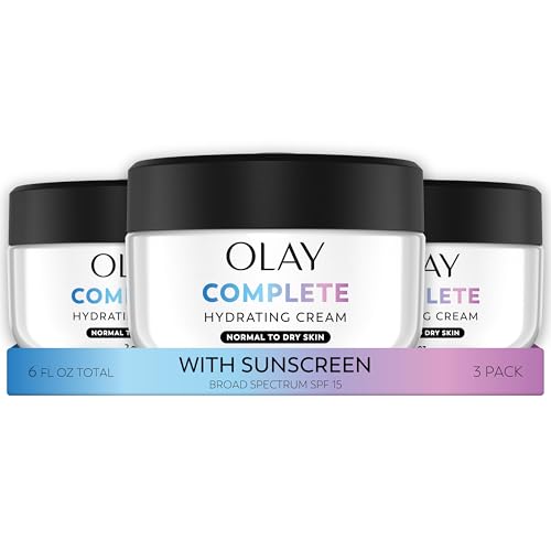 Buy now Olay Face Moisturizer Complete All Day UV Moisture Cream with Sunscreen SPF 15, Normal Skin, 2 Fl Oz (Pack of 3) at indiglob india