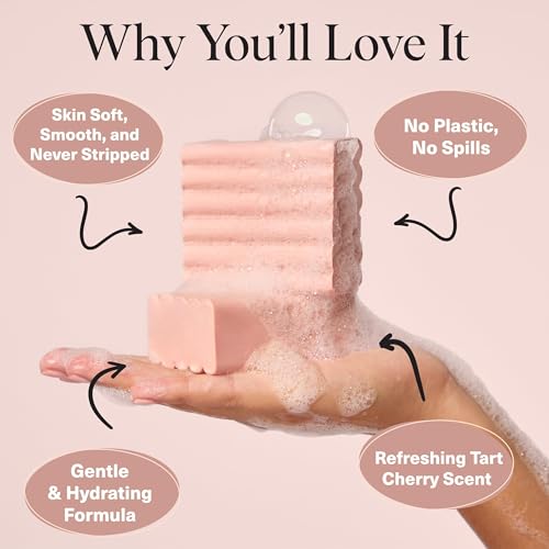 Buy now Kitsch Cleansing Tart Cherry Soap Bar with Refreshing Scent - Eco-Friendly Body Wash Women Love - Cherry Solid Bar Soap for Daily Use - Silicone, Sulfate and Paraben Free, Made in USA - 4oz at indiglob india