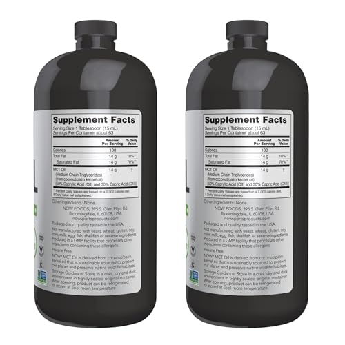 Buy now Now Foods MCT Oil, 32 Ounce (Pack Of 2) (packaging may vary) at indiglob india