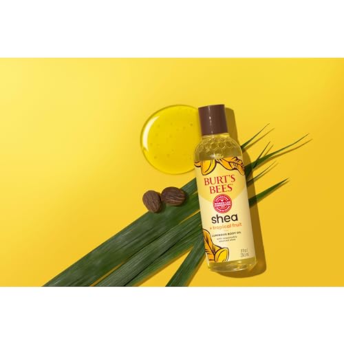 Buy now Burt's Bees Shea + Tropical Fruit Luminous Body Oil, Non-Greasy, Antioxidant Rich for Glowing Skin, Non-Irritating, Natural Origin Skin Care, 8 oz. at indiglob india